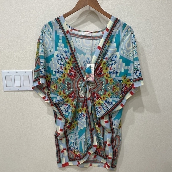 Johnny Was Lina Twist Front Top—Boho-Gorgeous! New With Tags-S - Picture 1 of 11